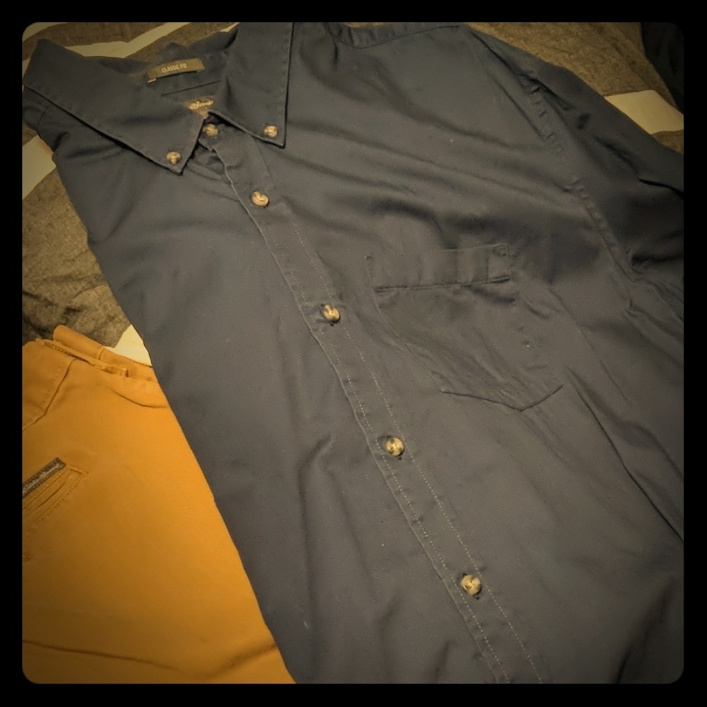 Wrinkle-free Classic Fit Pin Point Oxford - Long S